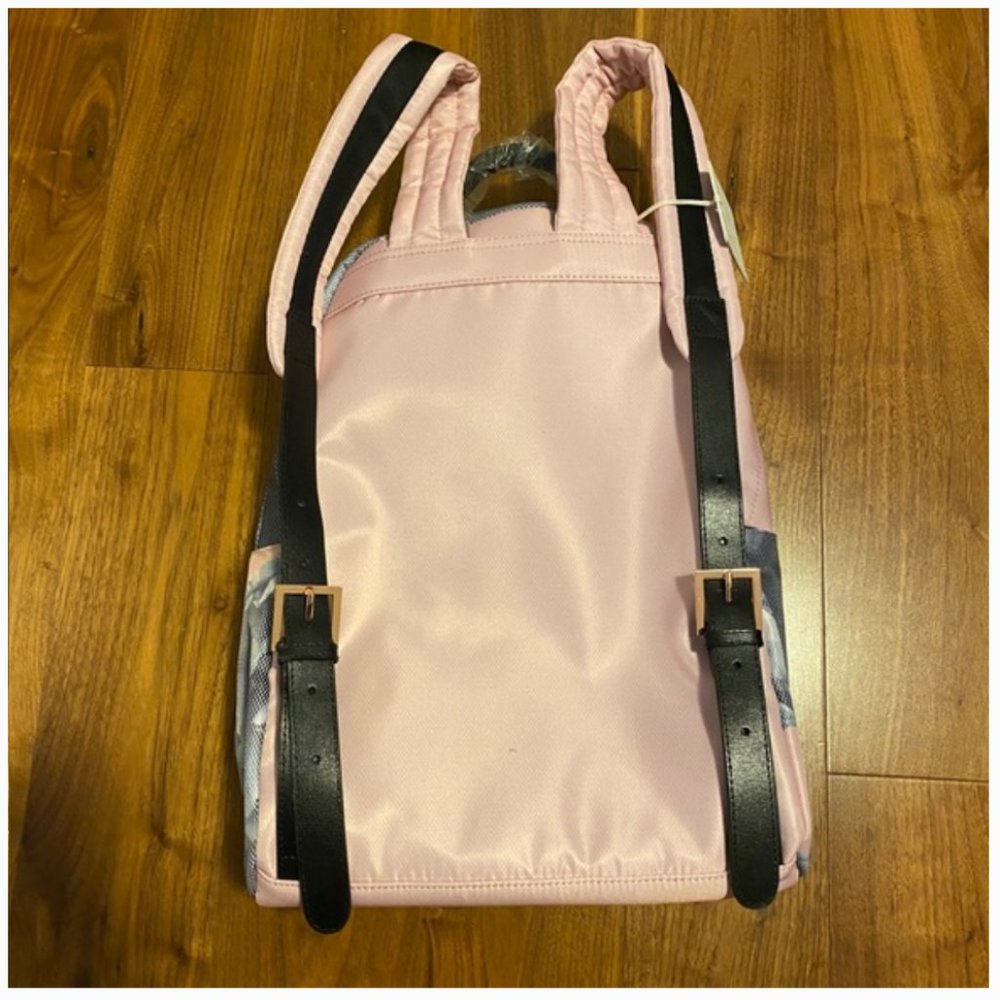 Ted Baker pink floral Monorose Print Backpack knapsack bag nwt - Picture 8 of 11